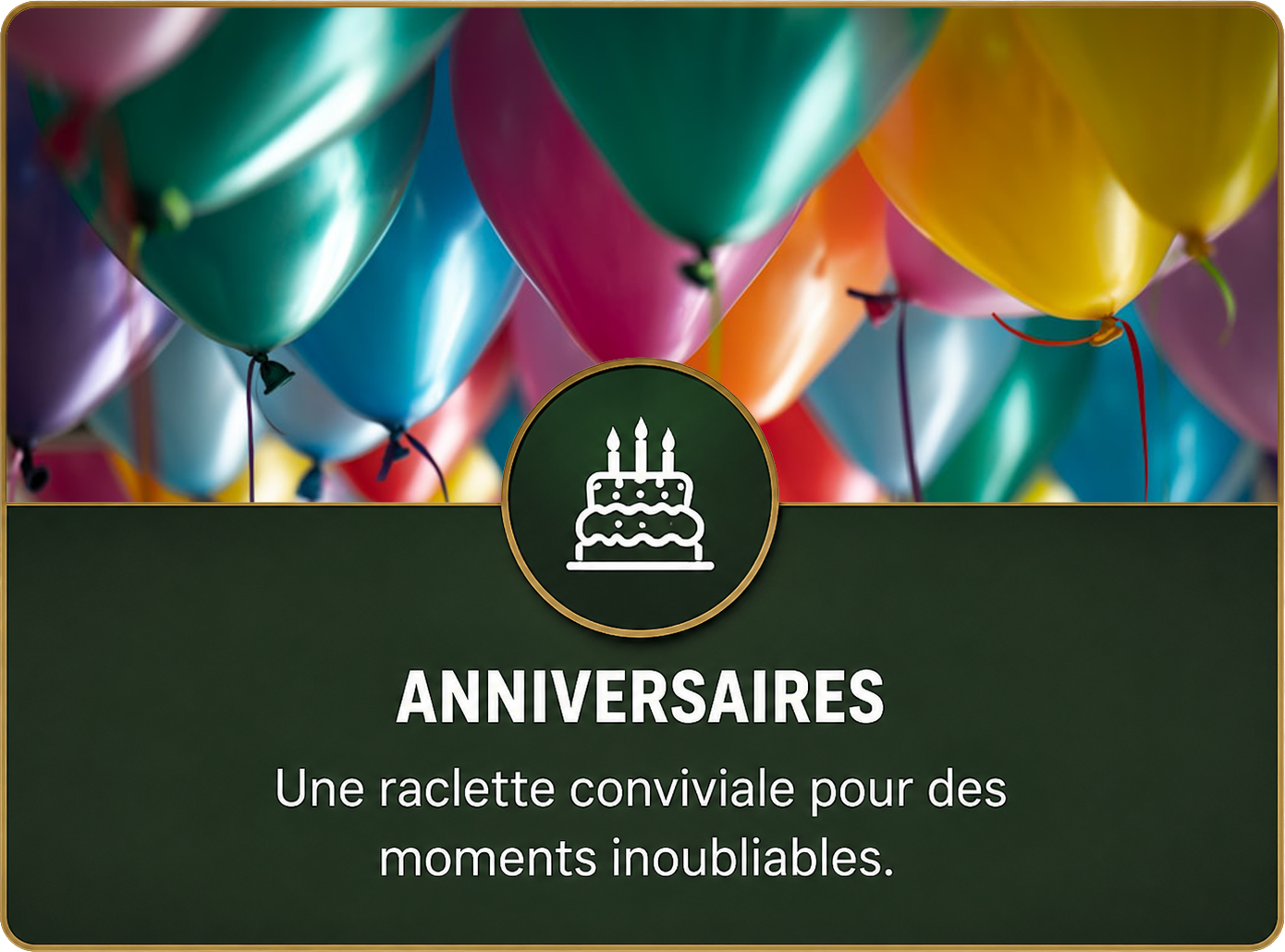 Carte événement anniversaire